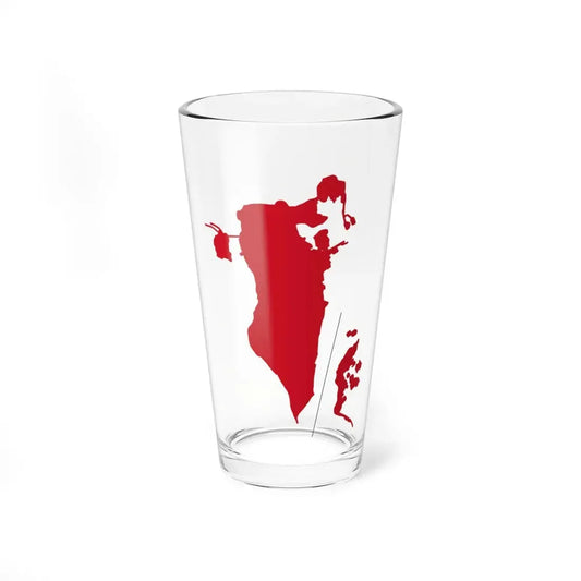 Flag-map of Bahrain before 1820 (Bahrain) Pint Glass 16oz 16oz - Go Mug Yourself