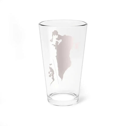Flag-map of Bahrain before 1820 (Bahrain) Pint Glass 16oz - Go Mug Yourself