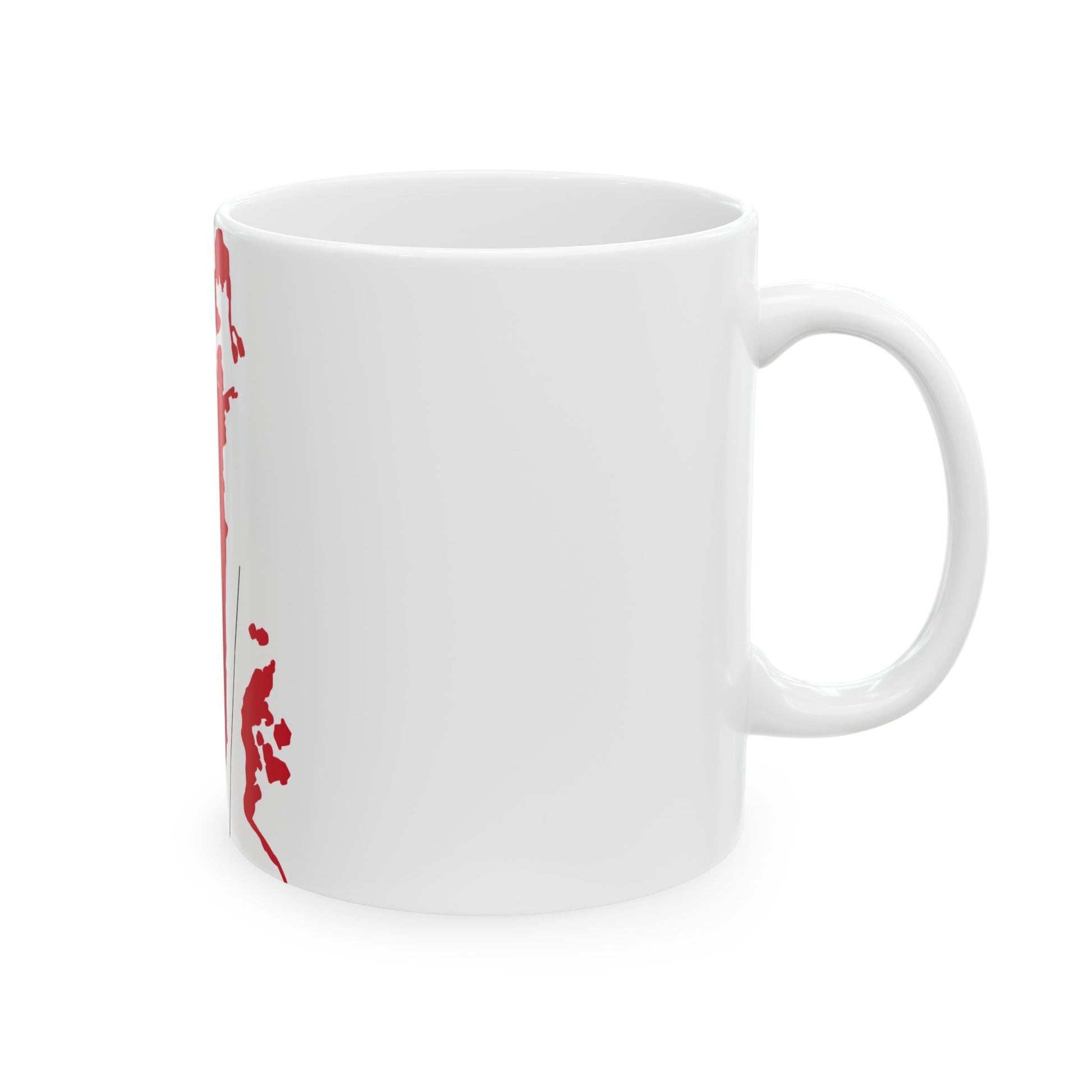 Flag-map of Bahrain before 1820 (Bahrain) White Coffee Mug-Go Mug Yourself