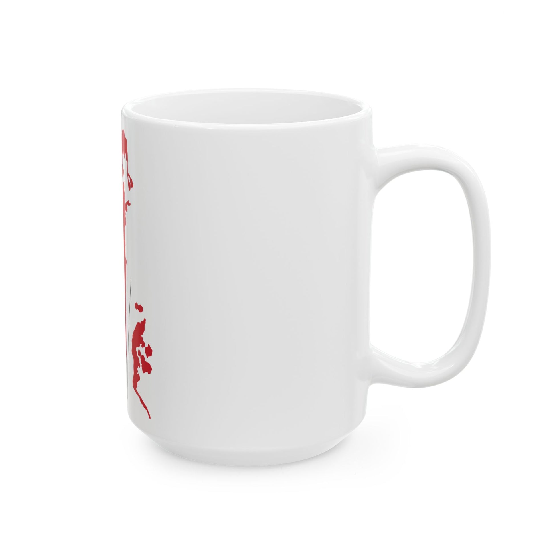 Flag-map of Bahrain before 1820 (Bahrain) White Coffee Mug-Go Mug Yourself