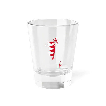 Flag-map of Bahrain2 (Bahrain) Shot Glass 1.5oz 1.5oz - Go Mug Yourself
