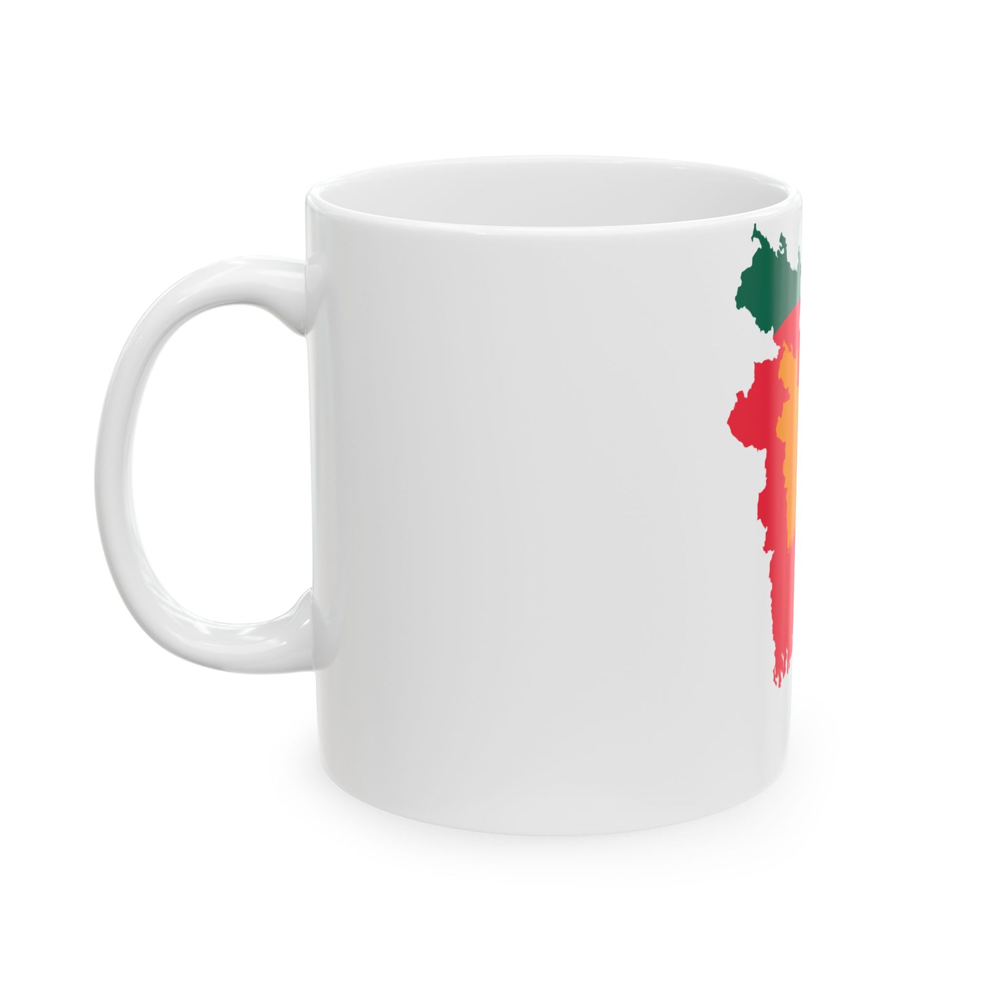 Flag-map of Bangladesh 1971-1972 (Bangladesh) White Coffee Mug-Go Mug Yourself