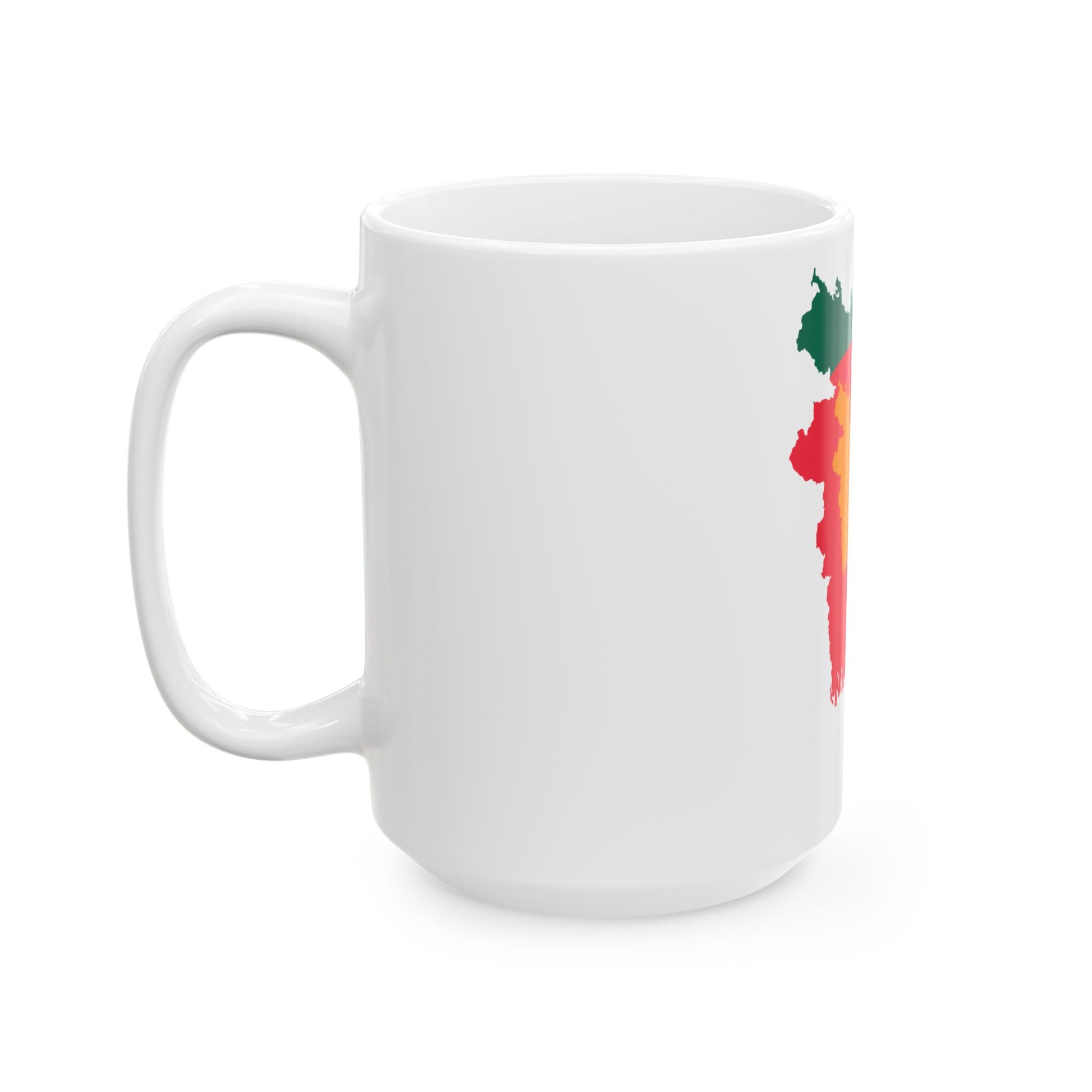 Flag-map of Bangladesh 1971-1972 (Bangladesh) White Coffee Mug-Go Mug Yourself