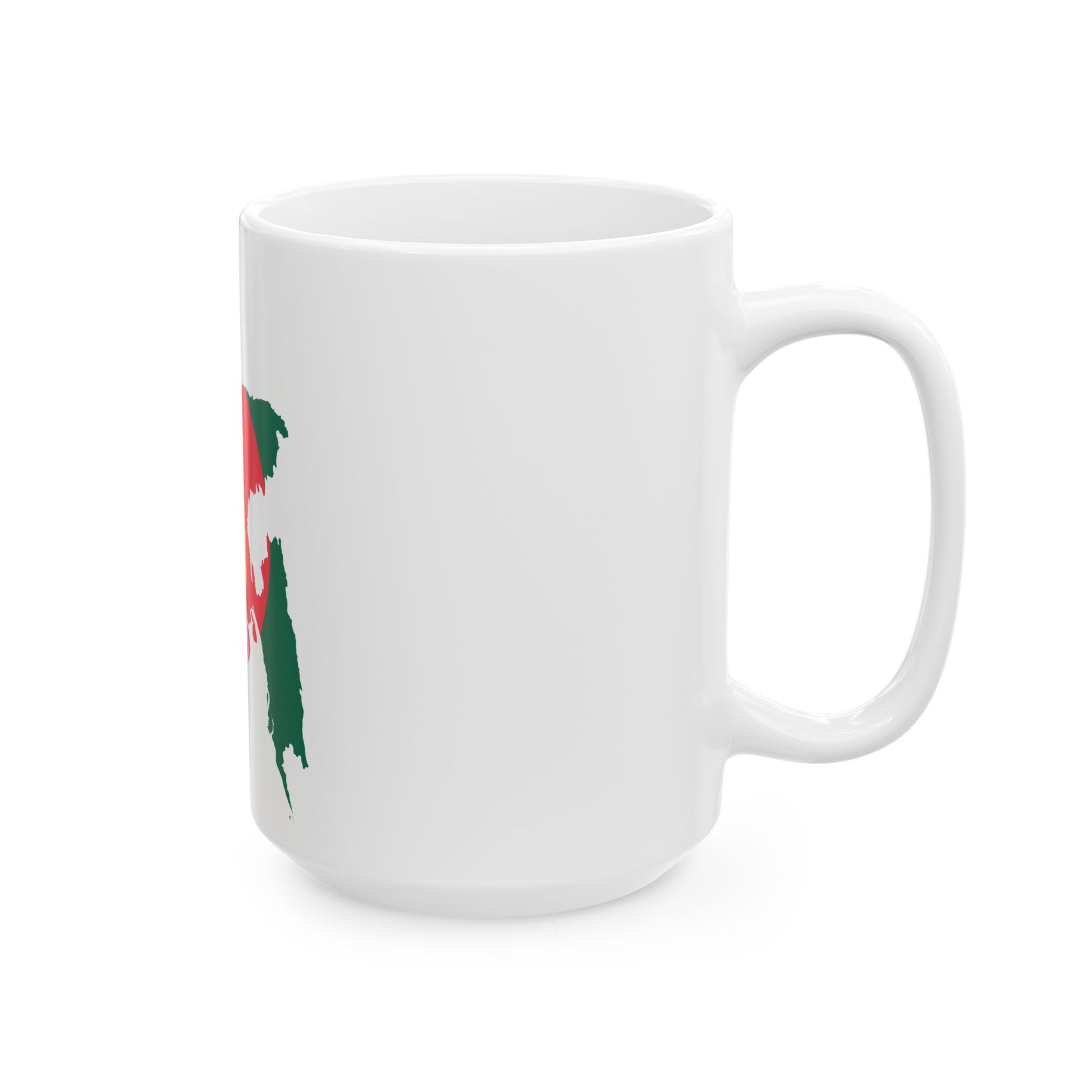 Flag-map of Bangladesh 1971-1972 (Bangladesh) White Coffee Mug-Go Mug Yourself