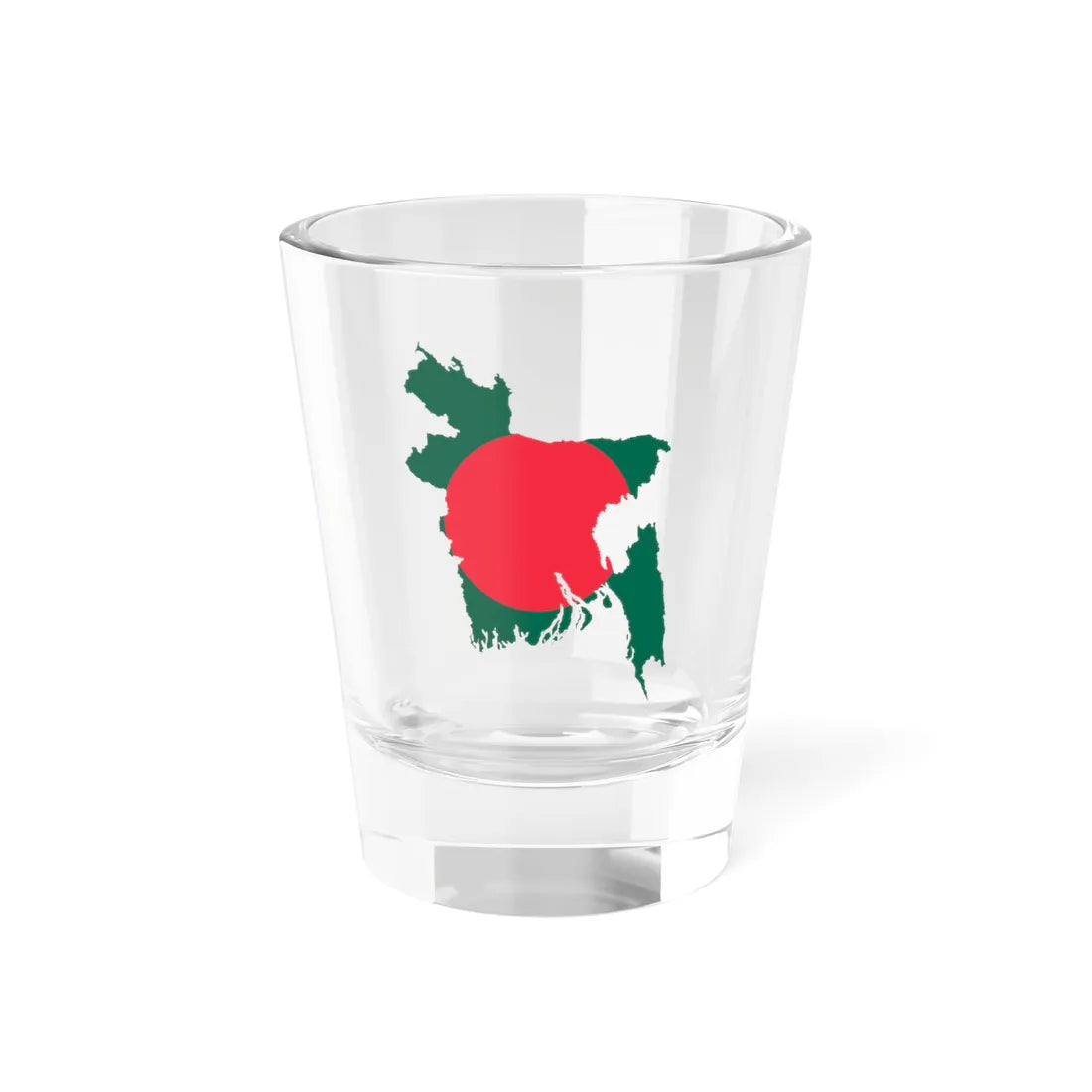 Flag-map of Bangladesh (Bangladesh) Shot Glass 1.5oz 1.5oz - Go Mug Yourself