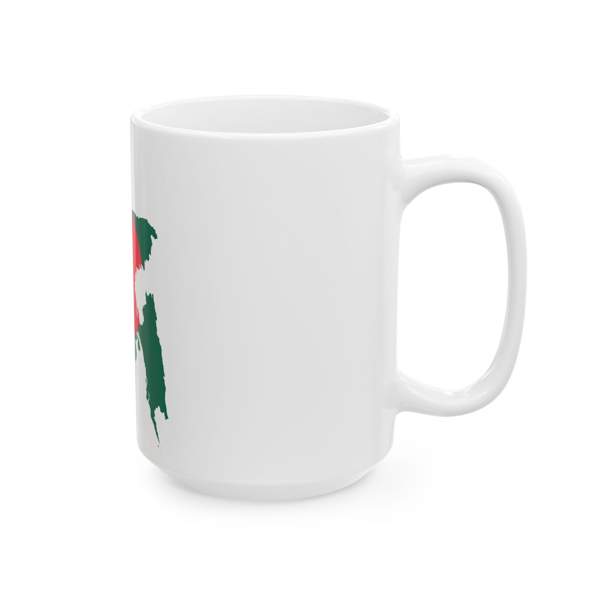 Flag-map of Bangladesh (Bangladesh) White Coffee Mug-Go Mug Yourself