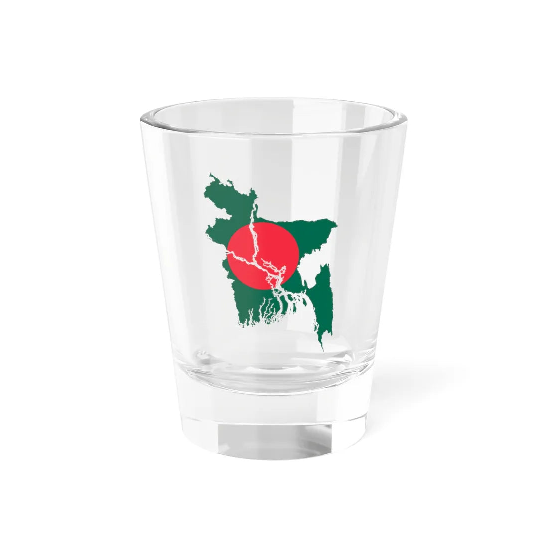 Flag-map of Bangladesh2 (Bangladesh) Shot Glass 1.5oz 1.5oz - Go Mug Yourself