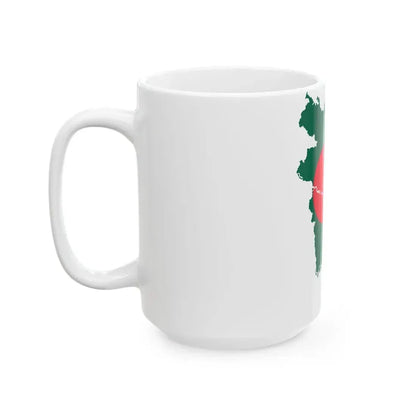 Flag-map of Bangladesh2 (Bangladesh) White Coffee Mug - Go Mug Yourself