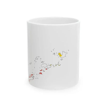 Flag map of Bangsamoro (Philippines) White Coffee Mug 11oz - Go Mug Yourself