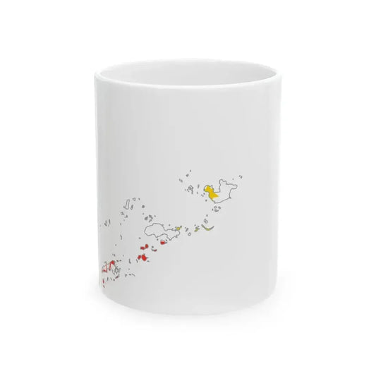 Flag map of Bangsamoro (Philippines) White Coffee Mug 11oz - Go Mug Yourself