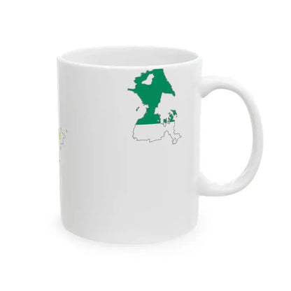 Flag map of Bangsamoro (Philippines) White Coffee Mug - Go Mug Yourself