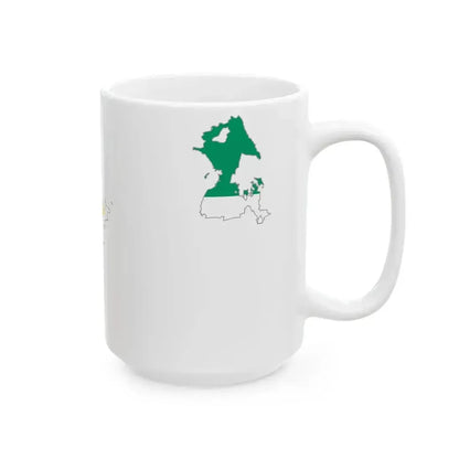 Flag map of Bangsamoro (Philippines) White Coffee Mug - Go Mug Yourself