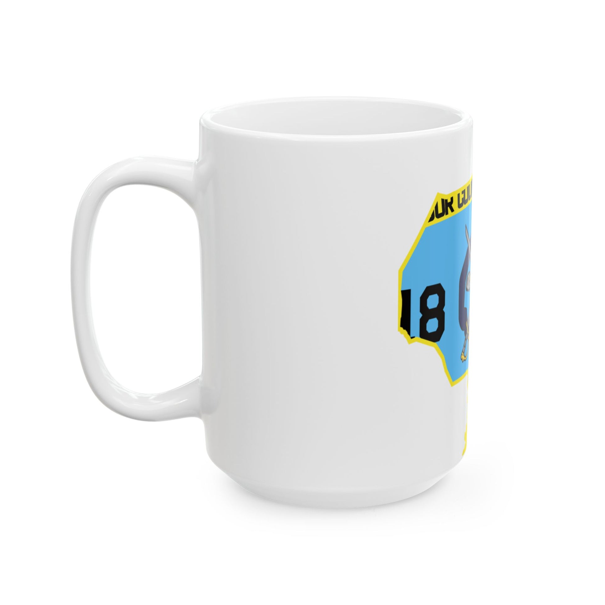 Flag map of Barbour County West Virginia (United States) White Coffee Mug-Go Mug Yourself