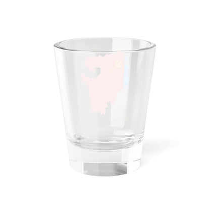 Flag-map of Bashkir ASSR (Russia) Shot Glass 1.5oz - Go Mug Yourself