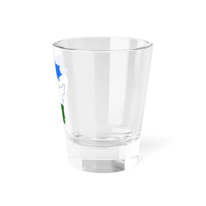 Flag-map of Bashkortostan (Russia) Shot Glass 1.5oz - Go Mug Yourself