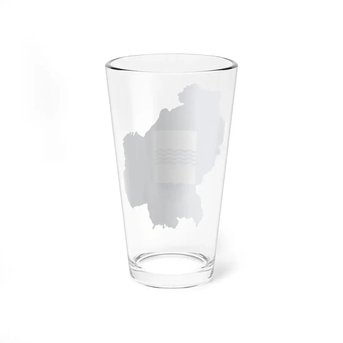 Flag-map of Basilicata (Italy) Pint Glass 16oz - Go Mug Yourself