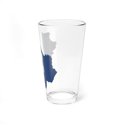 Flag-map of Basilicata (Italy) Pint Glass 16oz - Go Mug Yourself