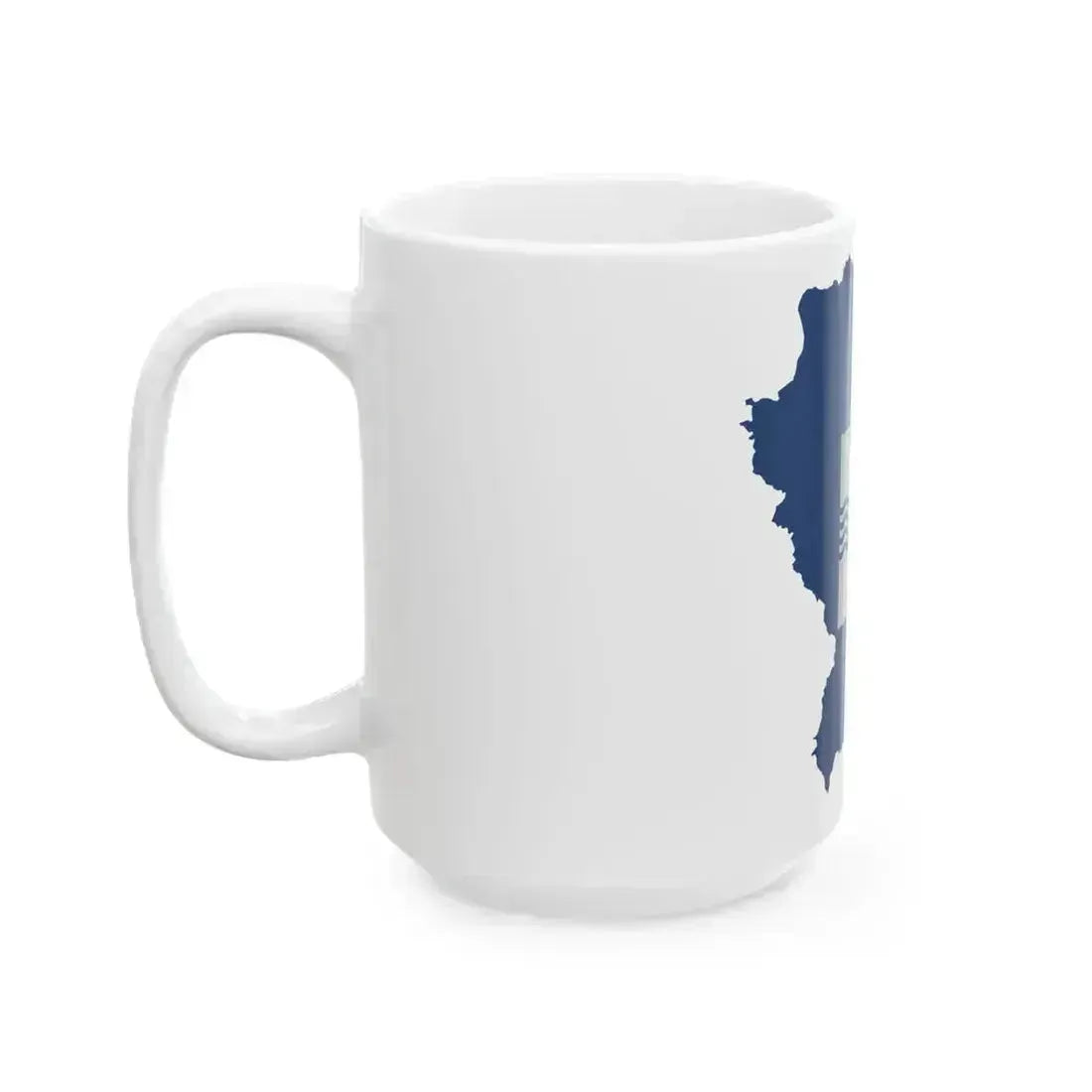 Flag-map of Basilicata (Italy) White Coffee Mug - Go Mug Yourself