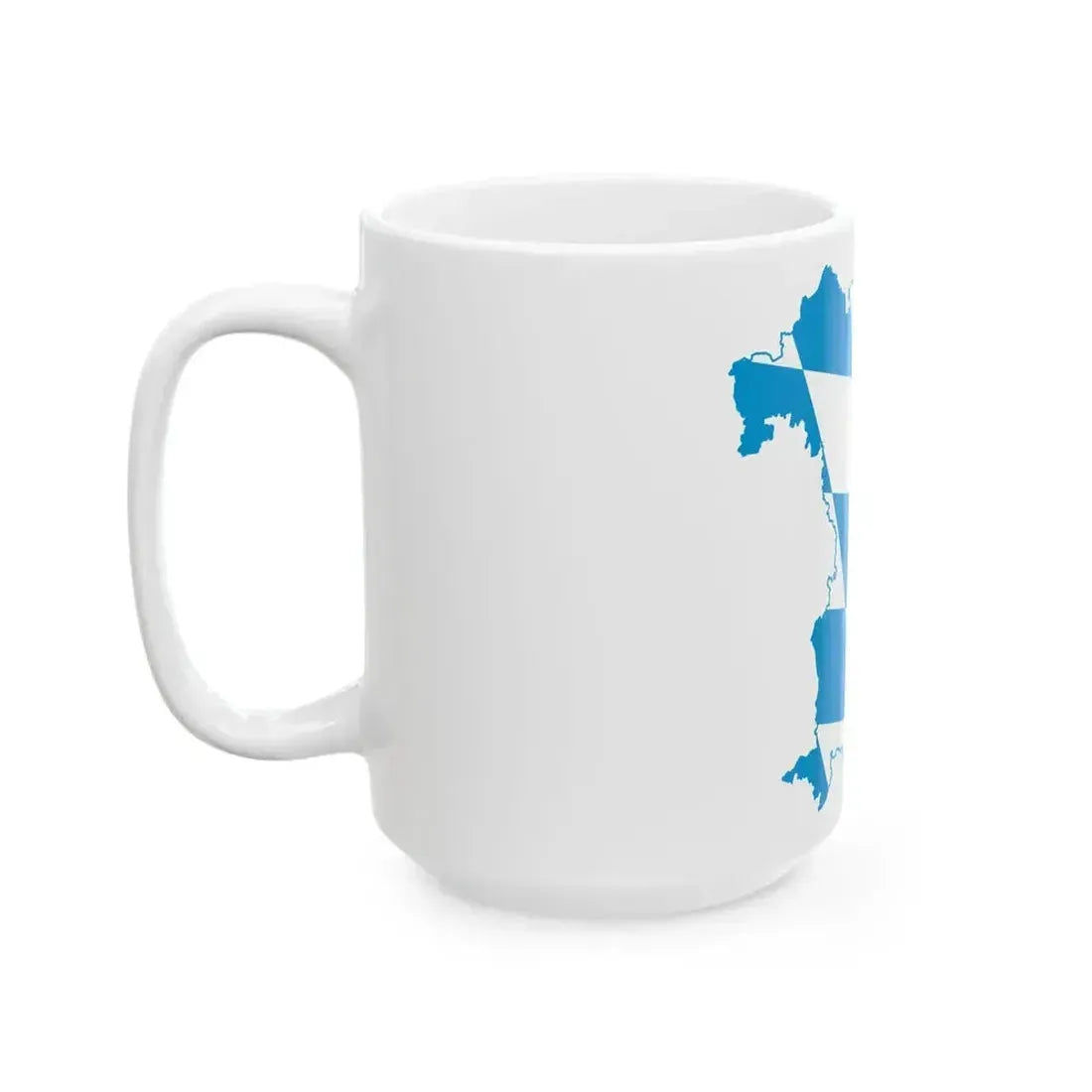 Flag map of Bavaria (Germany) White Coffee Mug - Go Mug Yourself