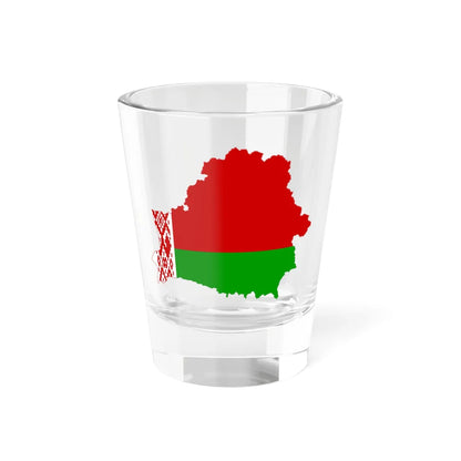 Flag-map of Belarus 1995-2012 (Belarus) Shot Glass 1.5oz 1.5oz - Go Mug Yourself