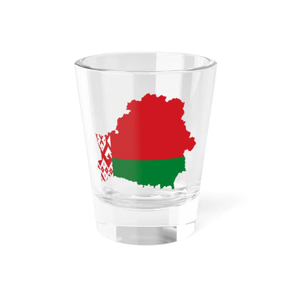 Flag-map of Belarus (Belarus) Shot Glass 1.5oz 1.5oz - Go Mug Yourself