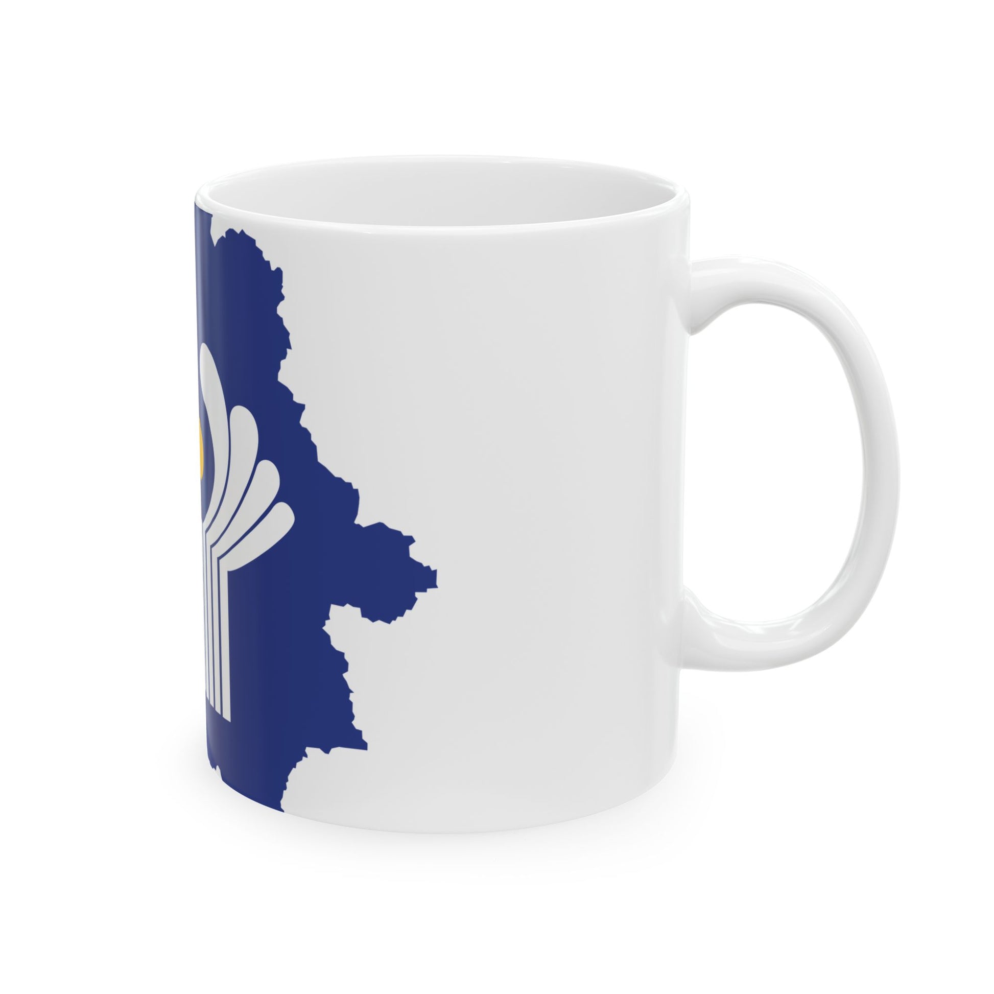 Flag-map of Belarus CIS (Belarus) White Coffee Mug-Go Mug Yourself