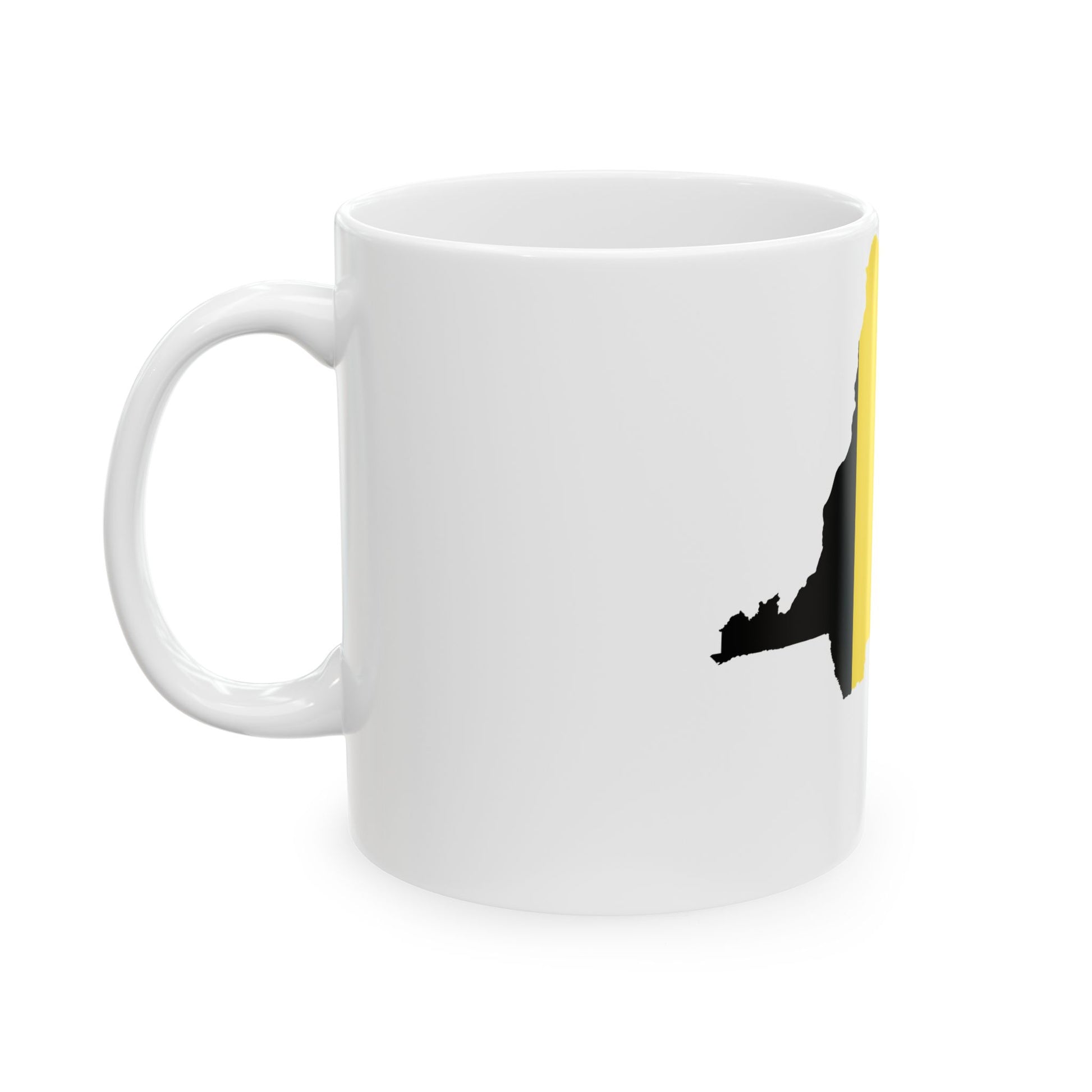 Flag Map of Belgian Congo 1908 - 1960 (Congo) White Coffee Mug-Go Mug Yourself