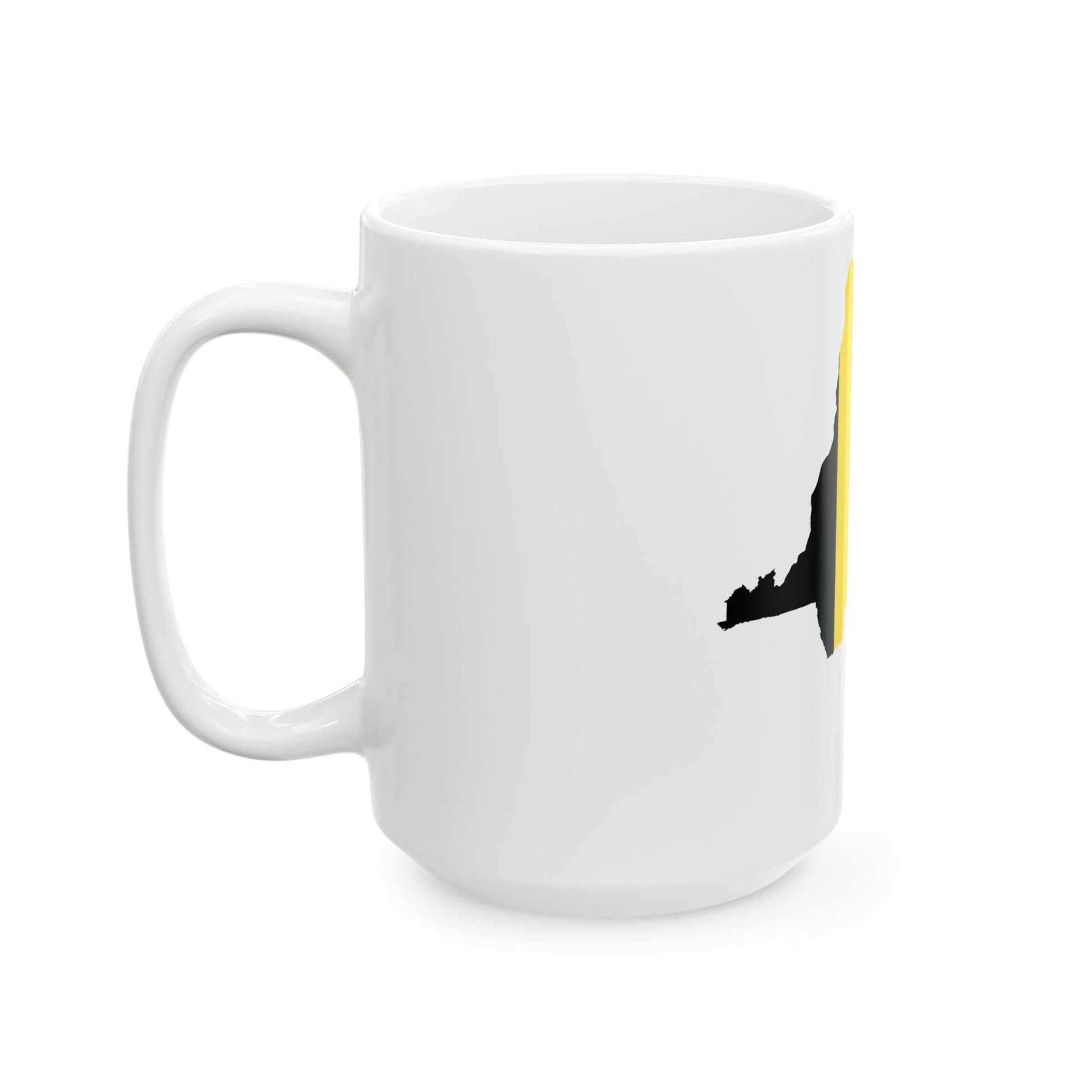 Flag Map of Belgian Congo 1908 - 1960 (Congo) White Coffee Mug-Go Mug Yourself