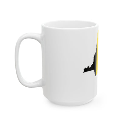 Flag Map of Belgian Congo 1908 - 1960 (Congo) White Coffee Mug-Go Mug Yourself