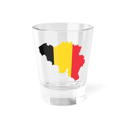 Flag-map of Belgium (Belgium) Shot Glass 1.5oz 1.5oz - Go Mug Yourself