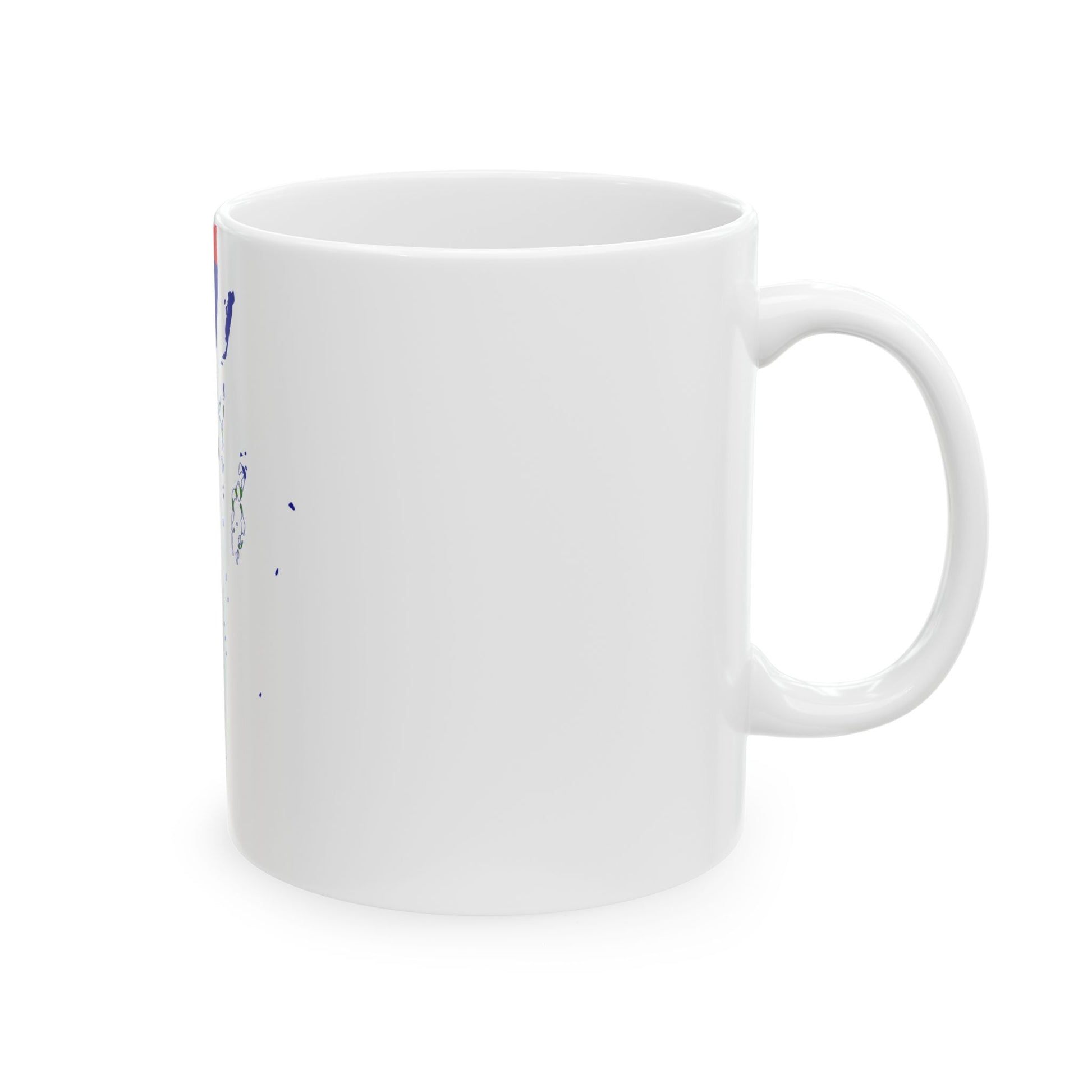 Flag-map of Belize (Belize) White Coffee Mug-Go Mug Yourself