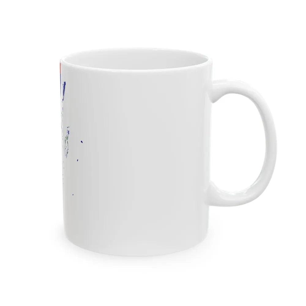 Flag-map of Belize (Belize) White Coffee Mug - Go Mug Yourself