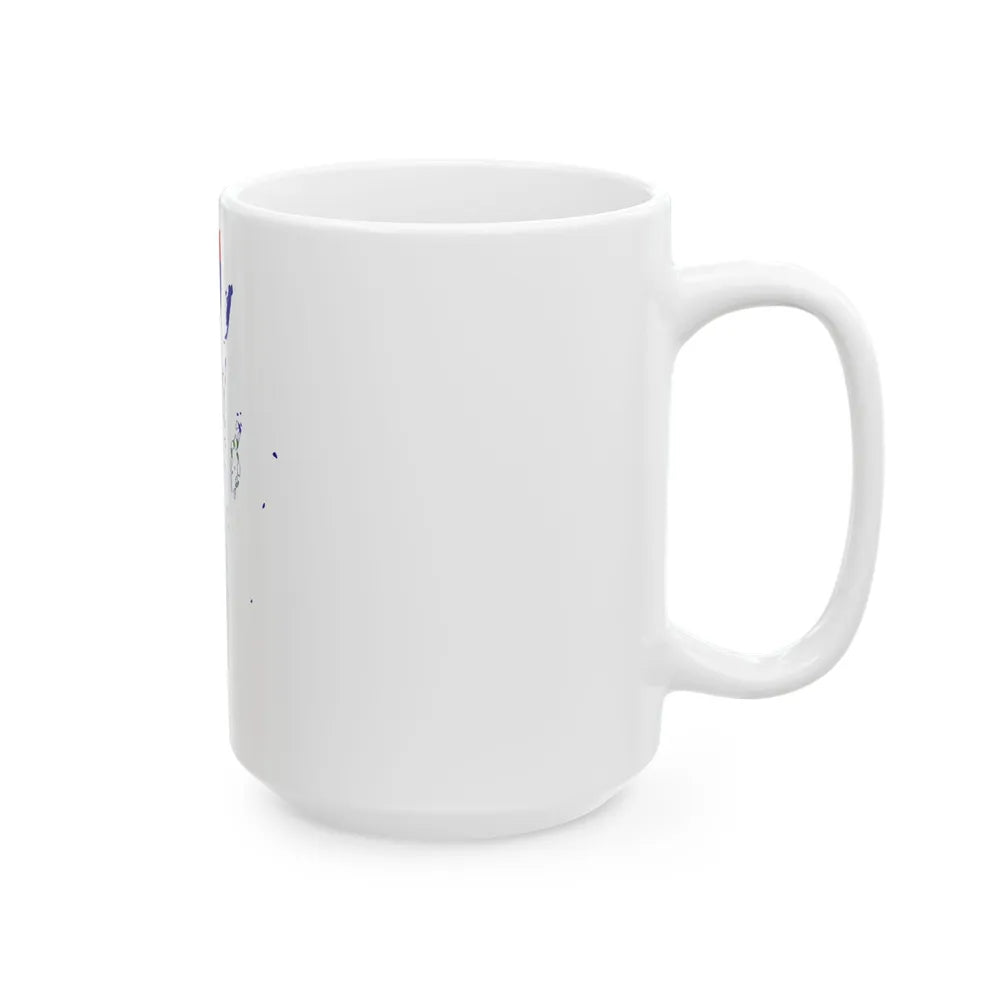 Flag-map of Belize (Belize) White Coffee Mug - Go Mug Yourself
