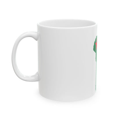 Flag map of Benin 1975-1990 (Benin) White Coffee Mug-Go Mug Yourself