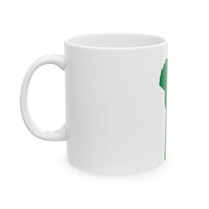 Flag map of Benin (Benin) White Coffee Mug-Go Mug Yourself