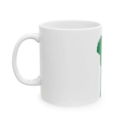 Flag map of Benin (Benin) White Coffee Mug - Go Mug Yourself