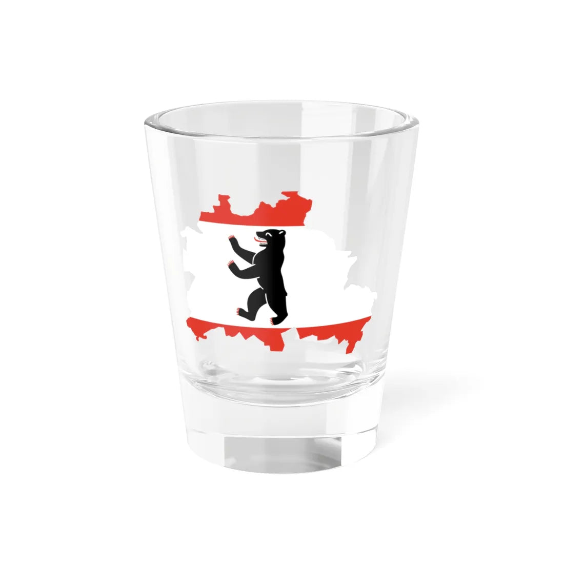 Flag-map of Berlin (Germany) Shot Glass 1.5oz 1.5oz - Go Mug Yourself
