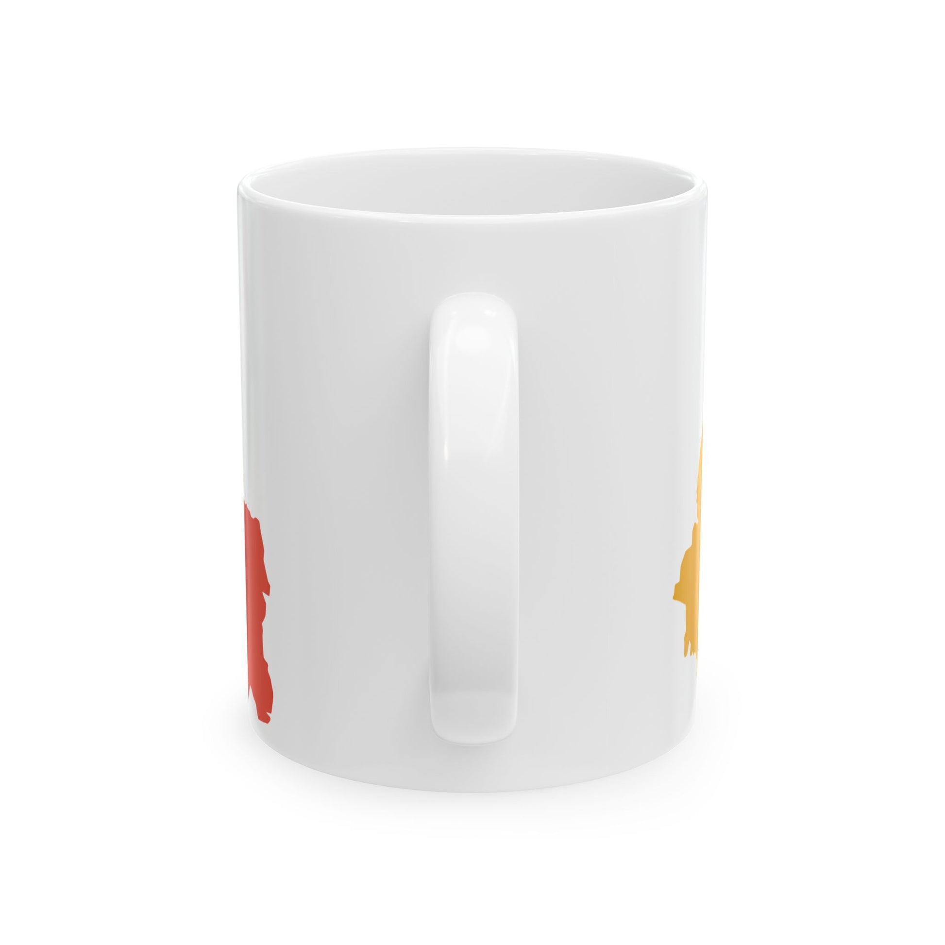 Flag-map of Bhutan (Bhutan) White Coffee Mug-Go Mug Yourself