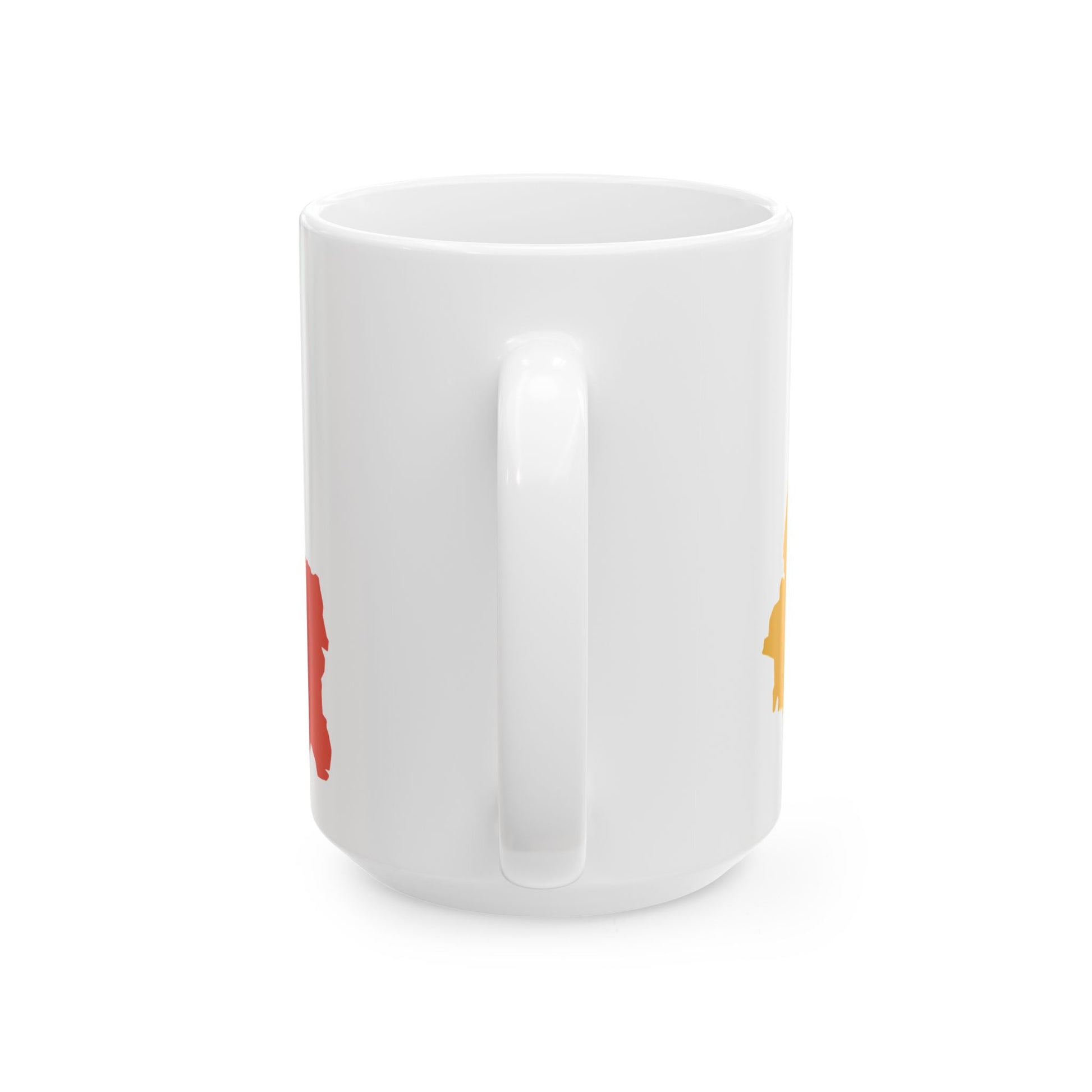 Flag-map of Bhutan (Bhutan) White Coffee Mug-Go Mug Yourself