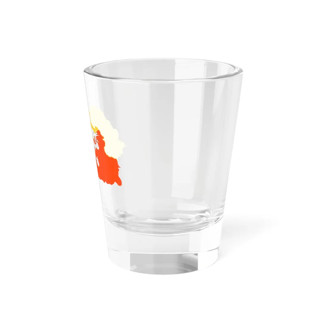 Flag-map of Bhutan precise boundaries (Bhutan) Shot Glass 1.5oz - Go Mug Yourself
