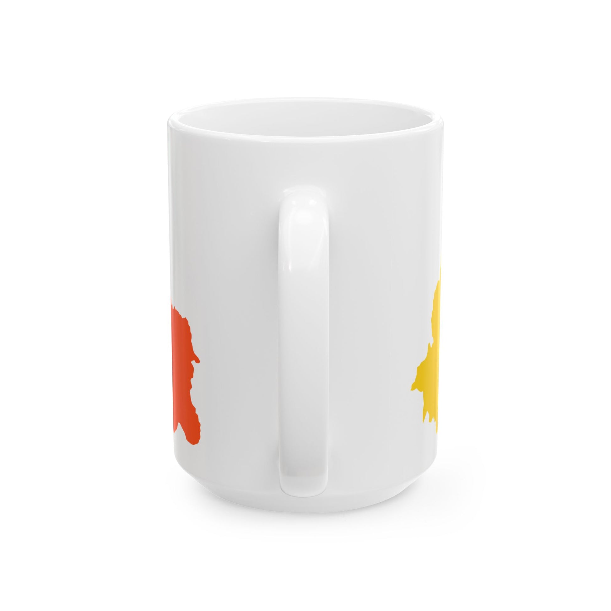 Flag-map of Bhutan precise boundaries (Bhutan) White Coffee Mug-Go Mug Yourself
