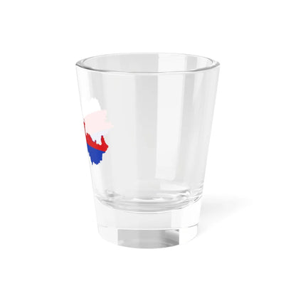 Flag-map of Bohemia and Moravia (Czech Republic) Shot Glass 1.5oz - Go Mug Yourself