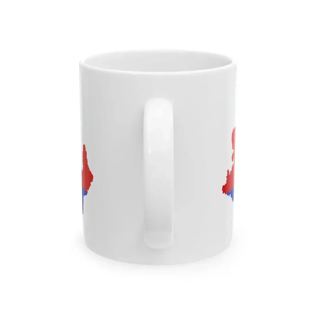 Flag-map of Bohemia and Moravia (Czech Republic) White Coffee Mug - Go Mug Yourself