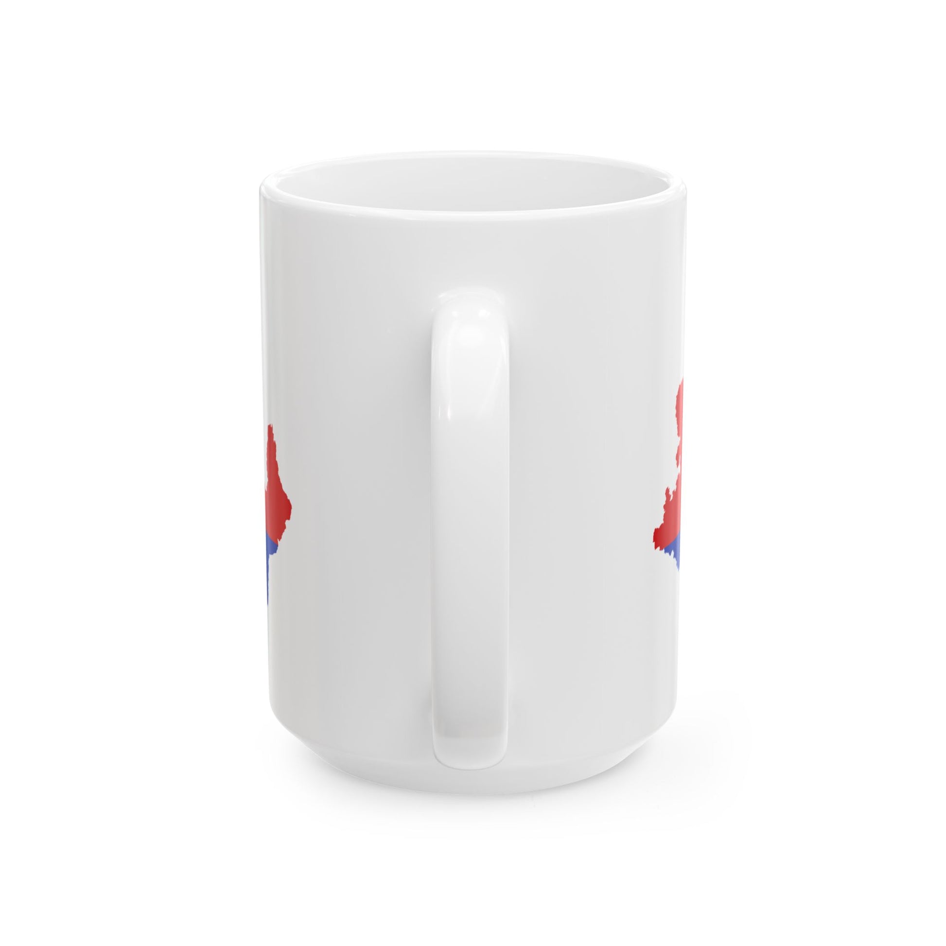 Flag-map of Bohemia and Moravia (Czech Republic) White Coffee Mug-Go Mug Yourself