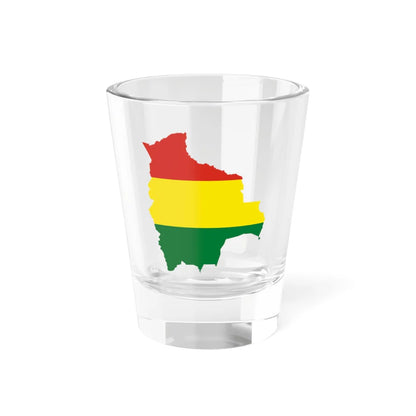 Flag-map of Bolivia (Bolivia) Shot Glass 1.5oz 1.5oz - Go Mug Yourself