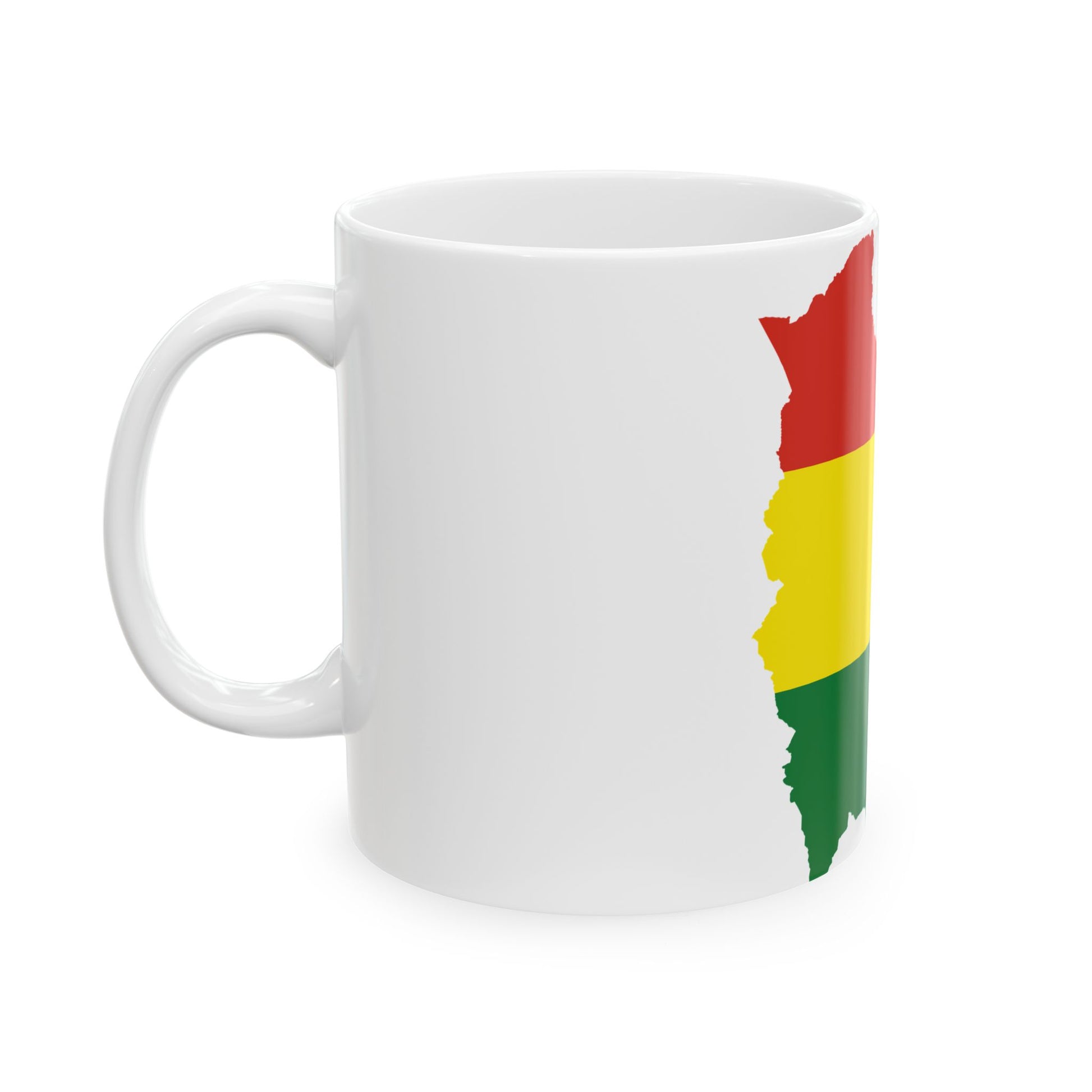 Flag-map of Bolivia (Bolivia) White Coffee Mug-Go Mug Yourself