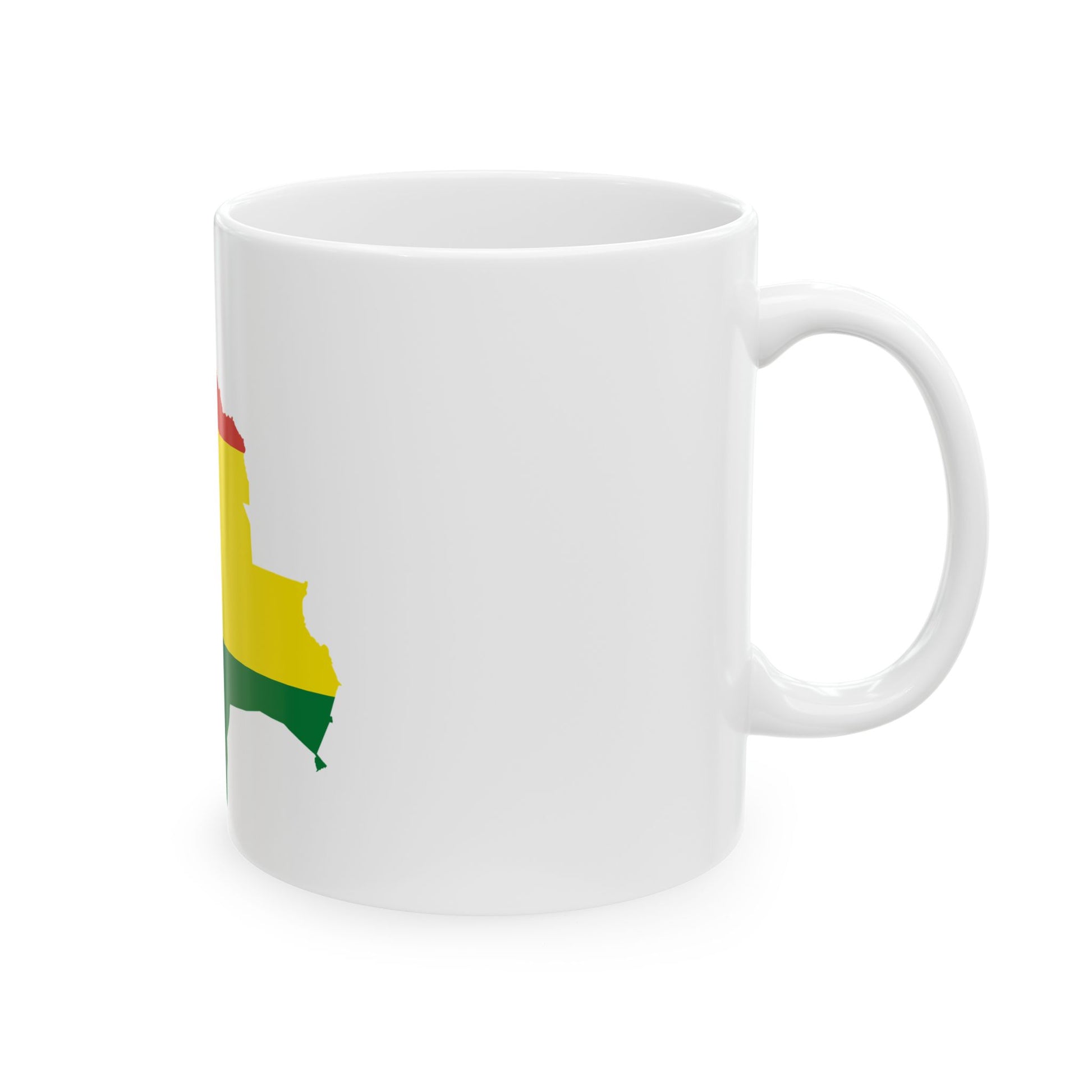 Flag-map of Bolivia (Bolivia) White Coffee Mug-Go Mug Yourself