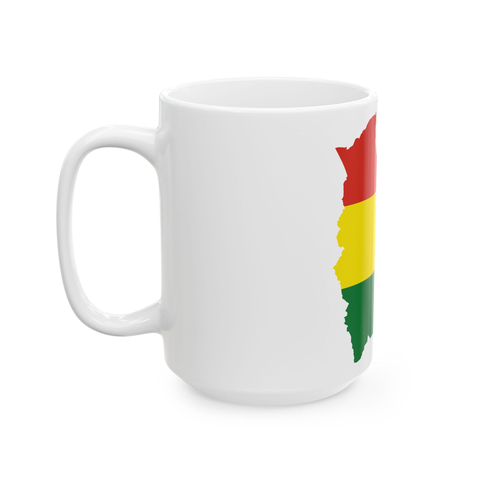 Flag-map of Bolivia (Bolivia) White Coffee Mug-Go Mug Yourself