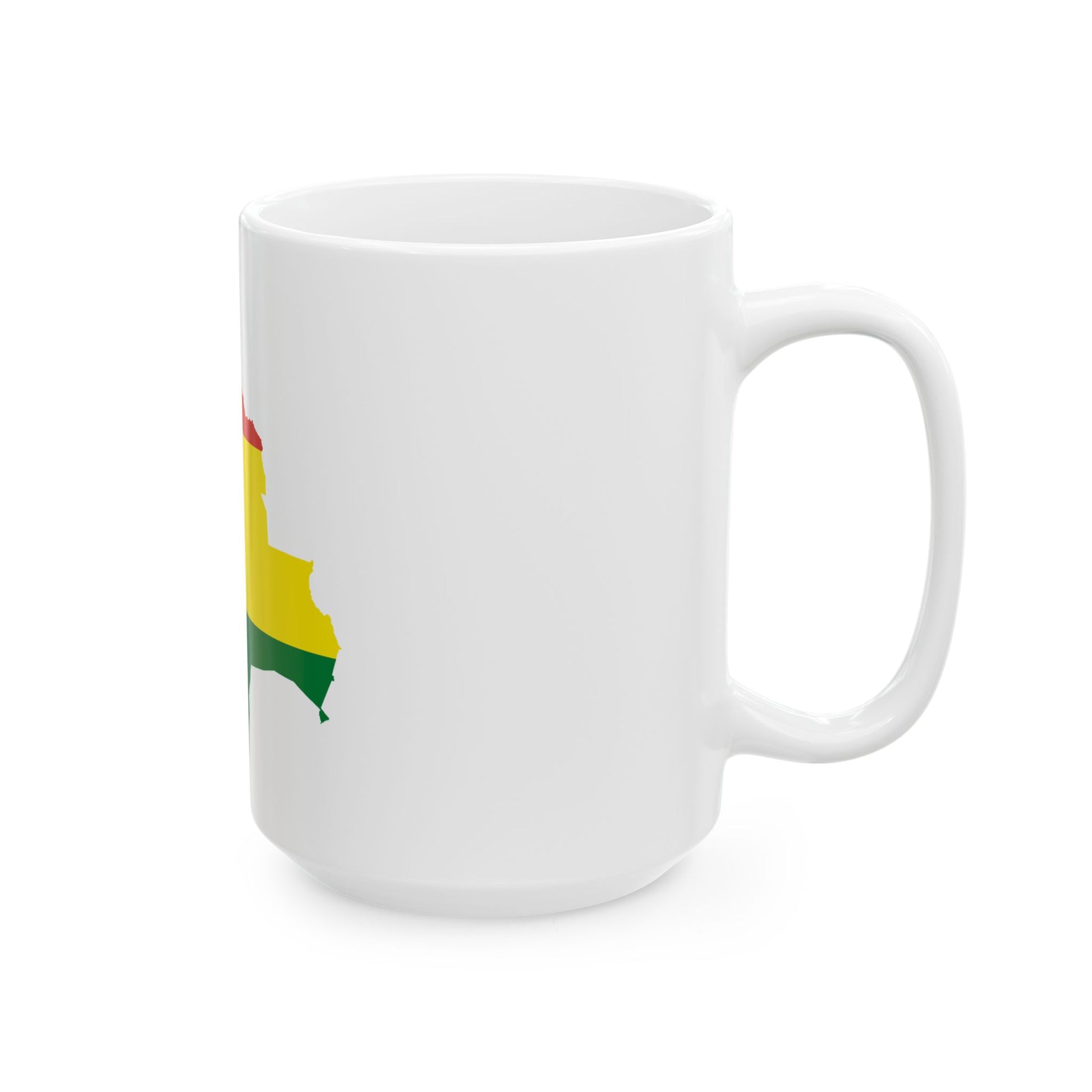 Flag-map of Bolivia (Bolivia) White Coffee Mug-Go Mug Yourself