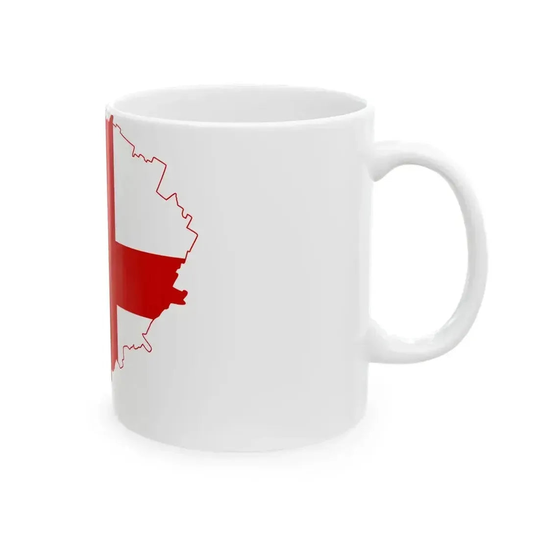 Flag map of Bologna (Italy) White Coffee Mug - Go Mug Yourself